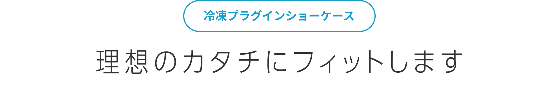 理想のカタチにフィットします